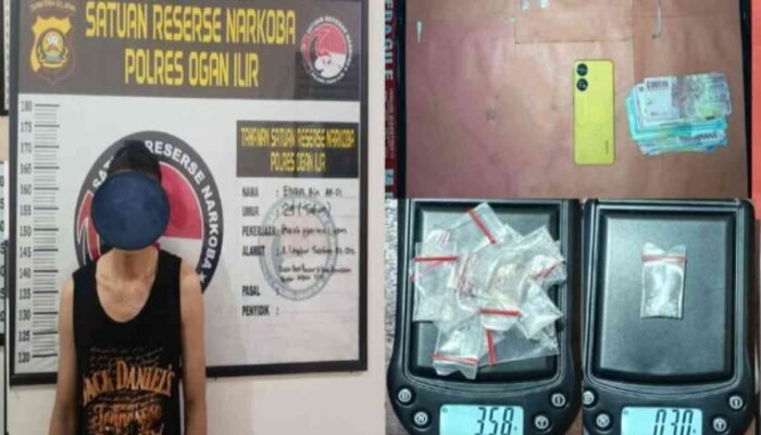 Grebek Rumah di Lingkar Selatan Pemulutan, Polres Ogan Ilir Sita Belasan Paket Sabu