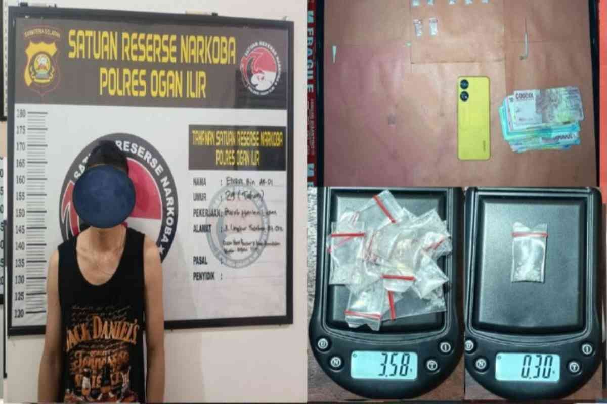 Grebek Rumah di Lingkar Selatan Pemulutan, Polres Ogan Ilir Sita Belasan Paket Sabu