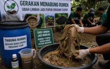 Jangan Dibuang, Gerakan Menabung Rumen Kurban Ubah Limbah Jadi Pupuk Organik Super