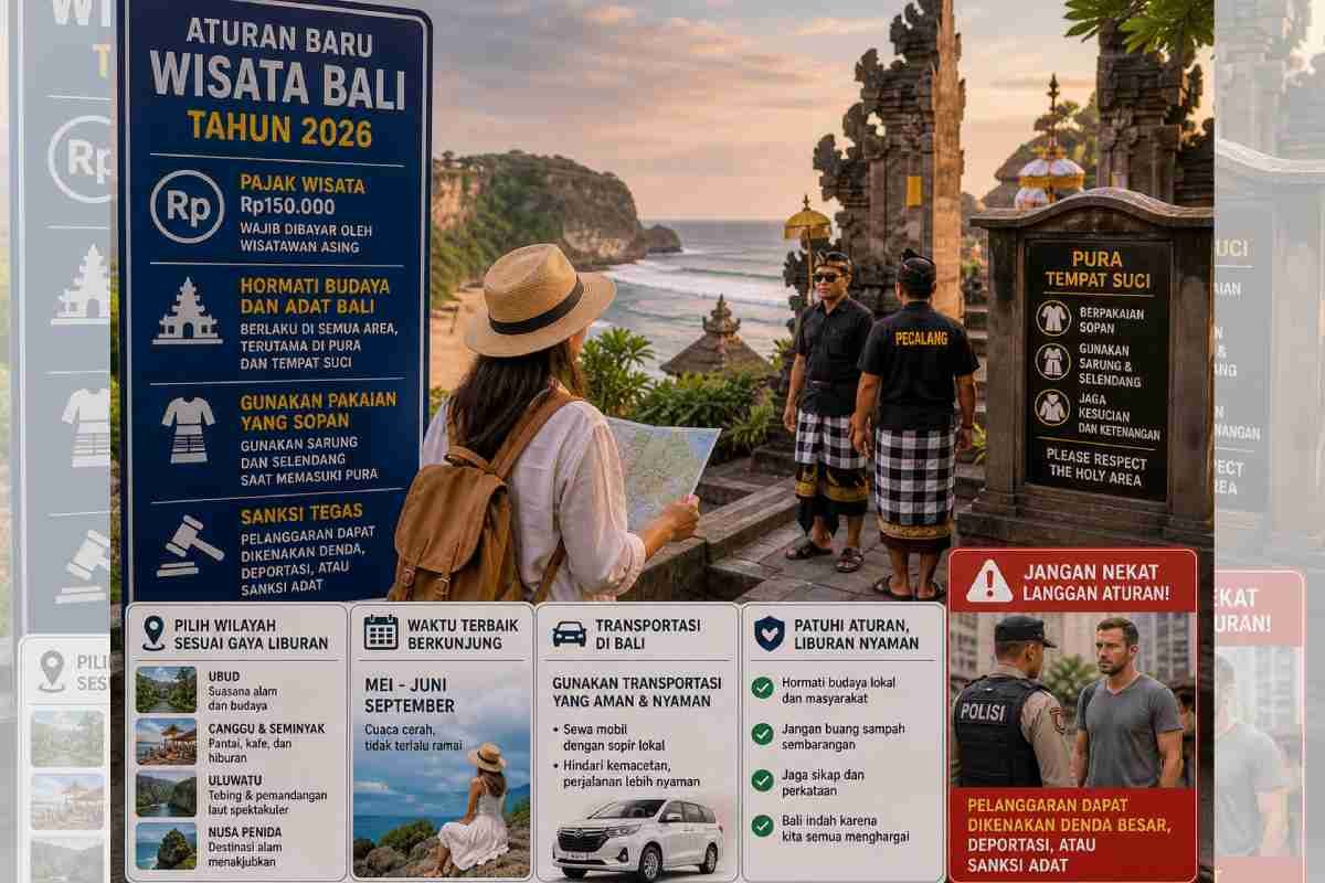 Jangan Nekat ke Bali Sebelum Paham Aturan Baru Tahun 2026