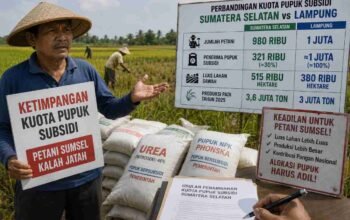Kalah Jatah dari Lampung, DPTPH Sumsel Bongkar Ketimpangan Kuota Pupuk Subsidi