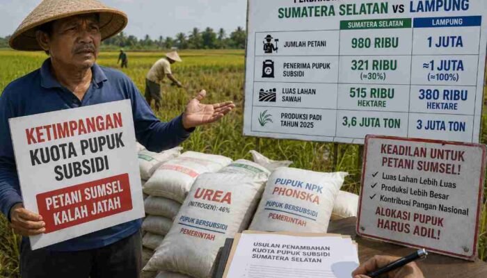 Kalah Jatah dari Lampung, DPTPH Sumsel Bongkar Ketimpangan Kuota Pupuk Subsidi