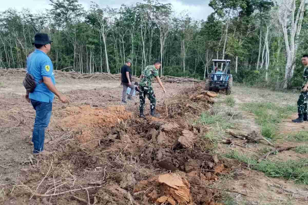 Lawan Krisis Pangan, Satgas TMMD Ke-128 Sulap Lahan Tidur di OKI Jadi Kebun Jagung