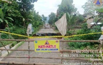 Longsor Banding Agung Putus Akses Sekolah Ratusan Pelajar OKU Selatan