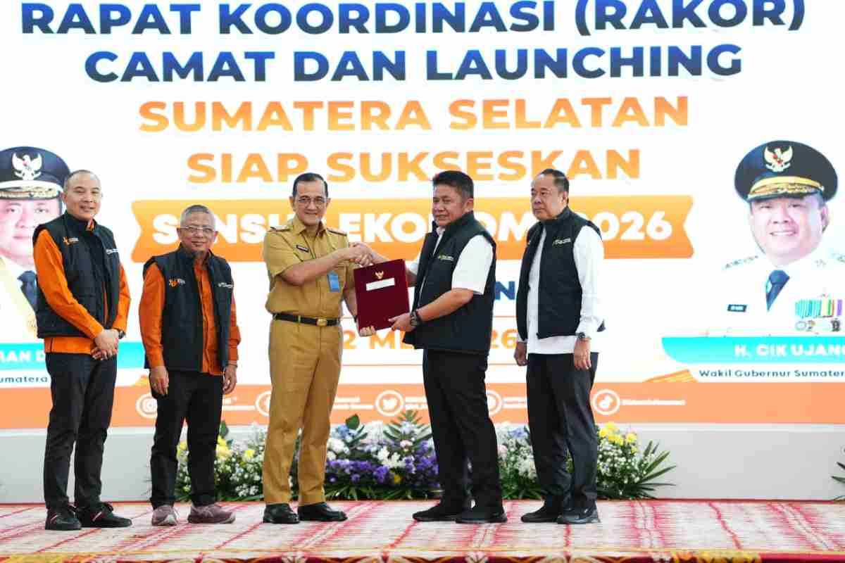 Luncurkan Sensus Ekonomi 2026, Gubernur Herman Deru Siapkan 241 Camat Jadi Ujung Tombak Validitas Data