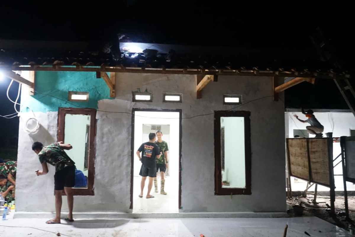 Membasuh Sisa Semen di Tiga Hari Terakhir Bakti TMMD OKI
