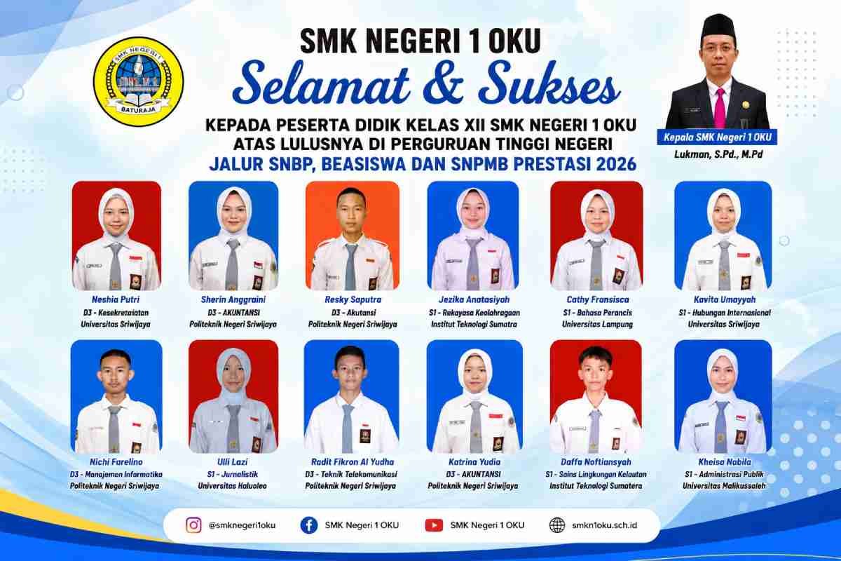Membuka Banyak Pintu Masa Depan, Cara SMK Negeri 1 OKU Mengikis Stigma Kelas Dua di Menara Gading Akademik