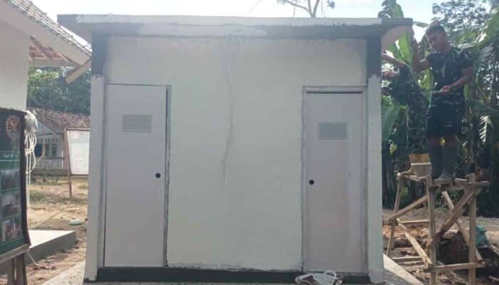 Memutus Rantai Sanitasi Buruk, Lima Unit MCK TMMD di OKI Memasuki Tahap Akhir