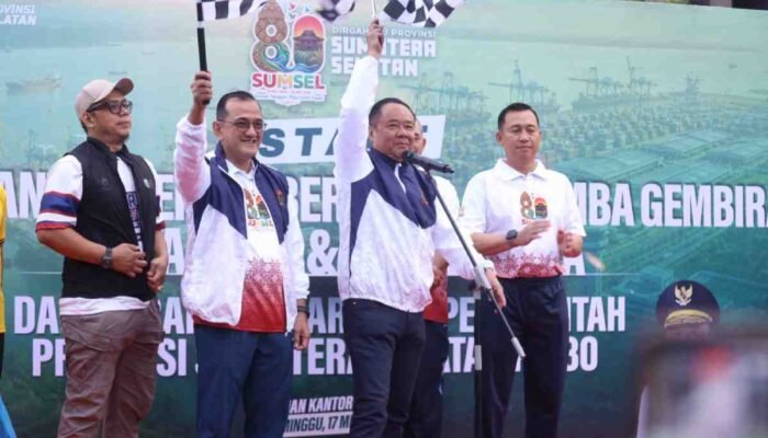 Menjaga Napas Pembangunan Delapan Dekade, Ribuan Warga dan Aparatur Daerah Rayakan Hari Jadi Sumatera Selatan Lewat Langkah Sehat
