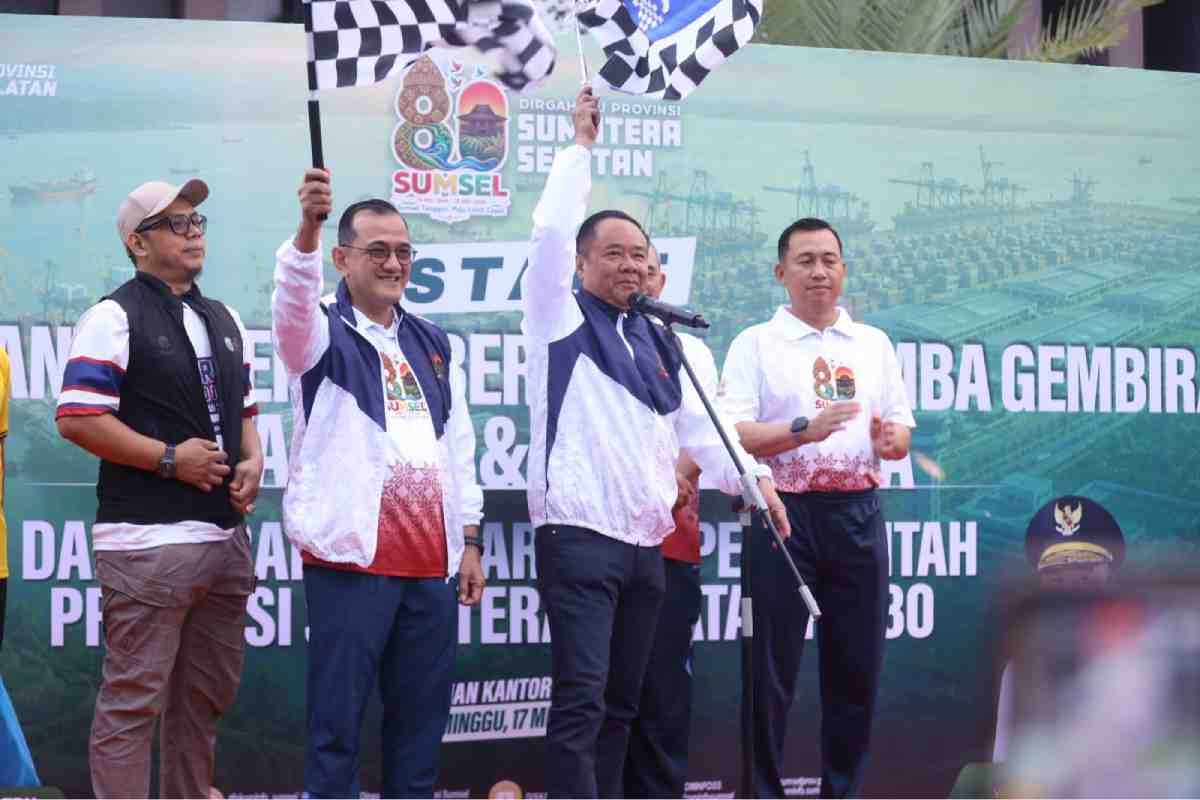 Menjaga Napas Pembangunan Delapan Dekade, Ribuan Warga dan Aparatur Daerah Rayakan Hari Jadi Sumatera Selatan Lewat Langkah Sehat