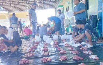 Pecah Kebuntuan Delapan Tahun, Masjid Al-Muttaqin Baturaja Barat Sukses Salurkan Enam Hewan Kurban