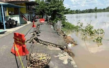 Pemerintah Kabupaten Musi Banyuasin Proteksi Kawasan Longsor Sekayu