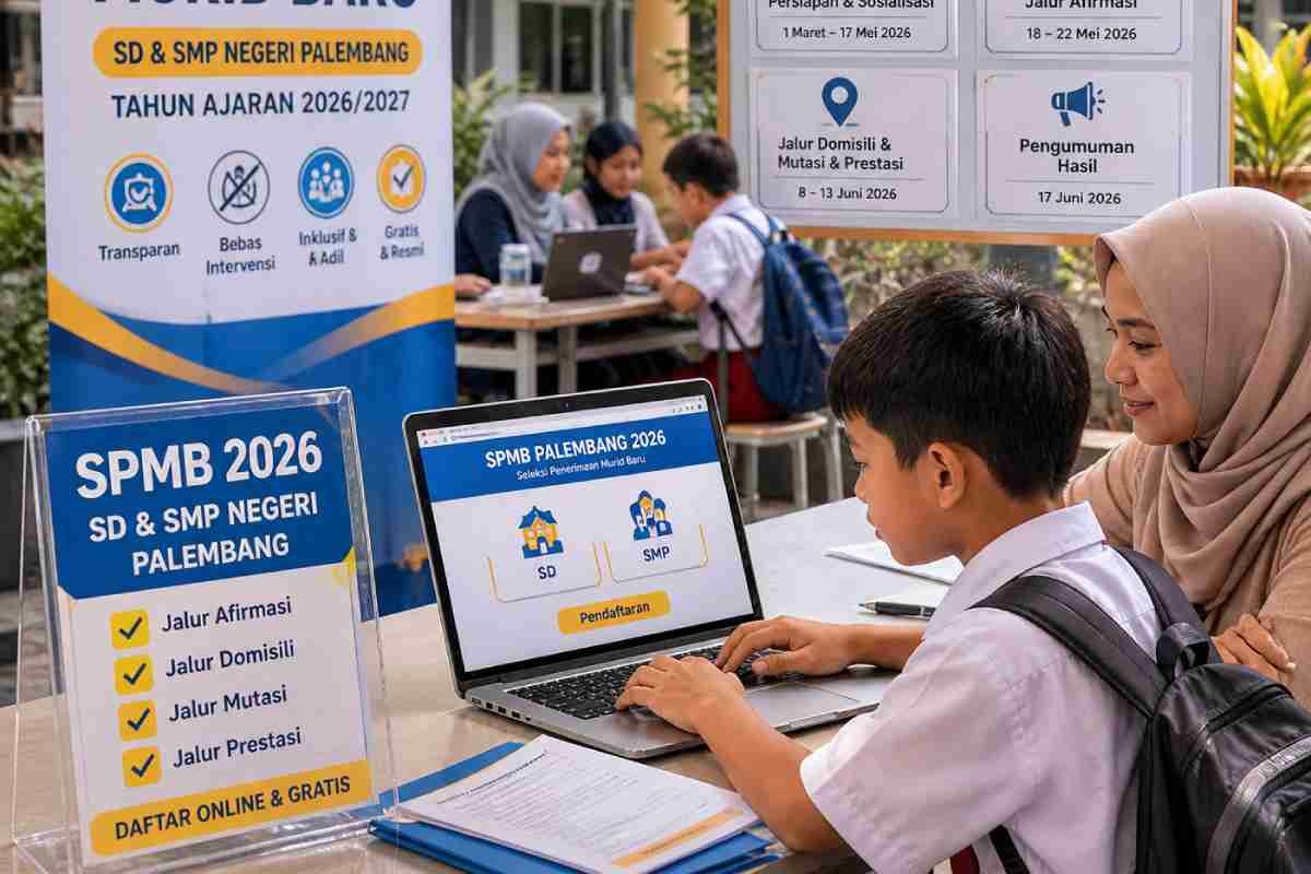 Penerimaan Murid Baru SD-SMP Palembang Segera Dibuka, Jalur Afirmasi Jadi Pembuka