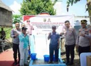 Polres OKI Bangun Sumur Bor Guna Topang Kebutuhan Air Bersih dan Kebun Warga