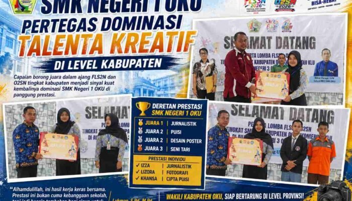 SMK Negeri 1 OKU Pertegas Dominasi Talenta Kreatif di Level Kabupaten