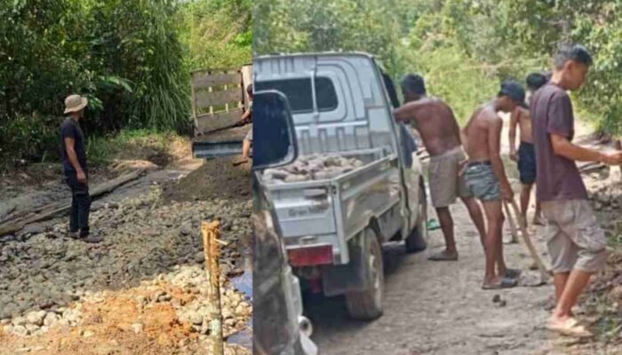 Sinergi Dana CSR dan Gotong Royong Warga, Akses Jalan Antardesa di Musi Banyuasin Diperbaiki