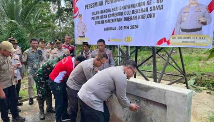 Sumur Bor Polres OKU Menjawab Dahaga Warga di Pinggiran Lintas Sumatera