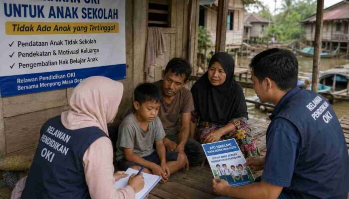 Tertinggi di Sumatera Selatan, Puluhan Ribu Anak Tidak Sekolah di OKI Jadi Target Relawan Pendidikan