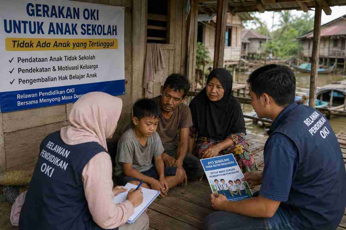 Tertinggi di Sumatera Selatan, Puluhan Ribu Anak Tidak Sekolah di OKI Jadi Target Relawan Pendidikan