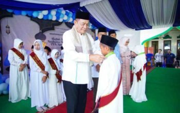 Bupati Toha Tohet Hadiri Gema Sholawat Muharram dan Apresiasi Generasi Qurani di Babat Toman