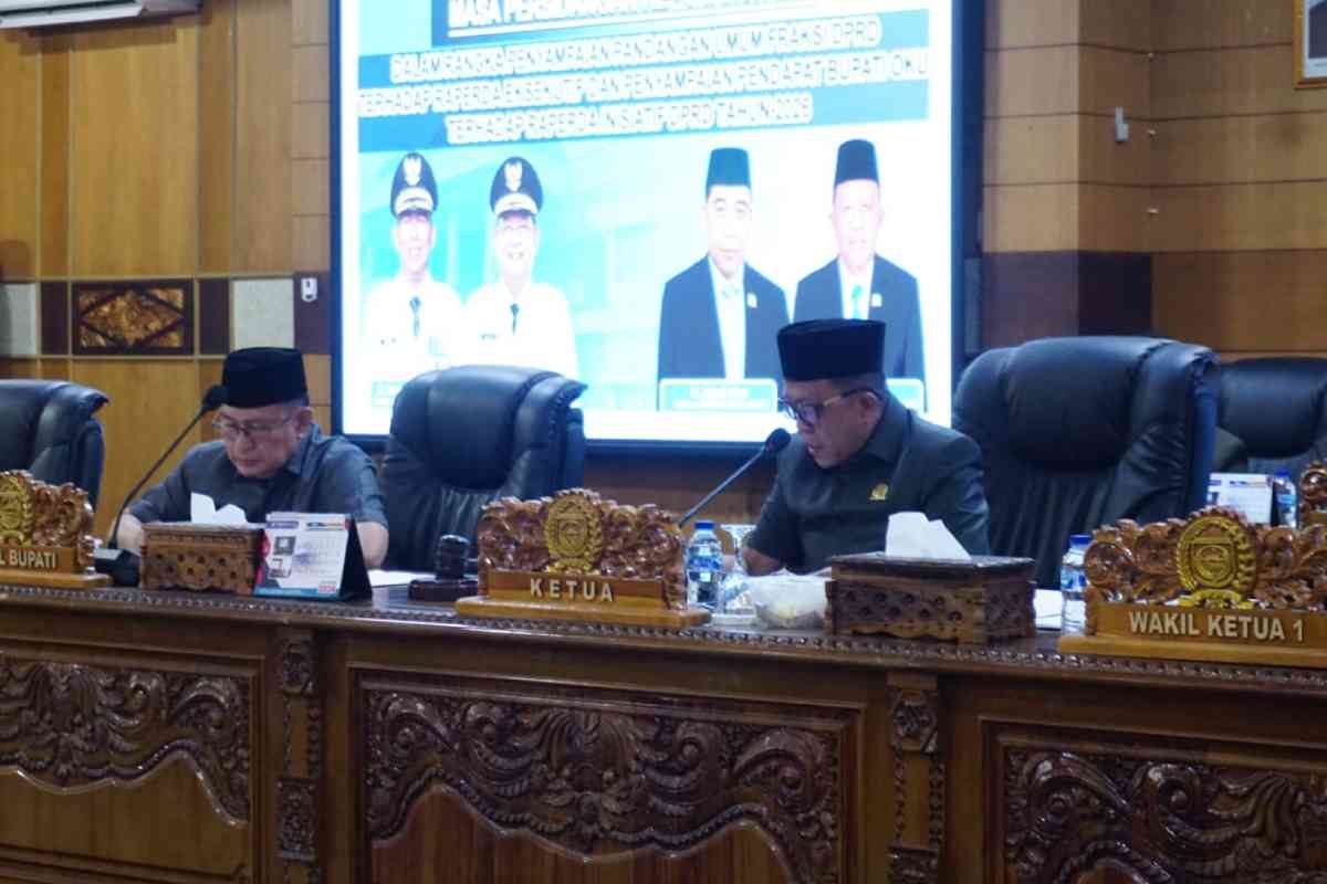 DPRD OKU Tuntaskan Paripurna Dual Agenda Guna Sinergikan Regulasi Strategis Bersama Eksekutif