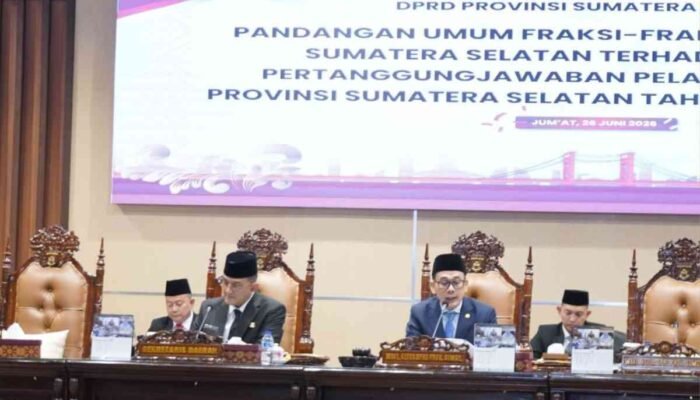 DPRD Sumsel Bahas LPJ APBD 2025, Fraksi Beri Apresiasi Disertai Sejumlah Catatan
