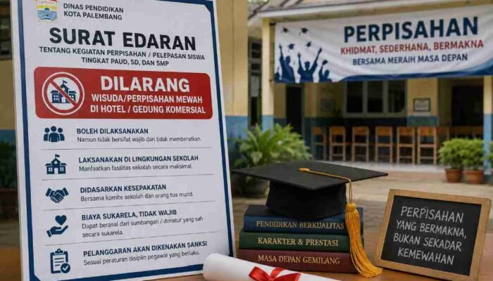 Disdik Palembang Larang Wisuda di Hotel dan Wajib Batal jika Membawa Beban Finansial