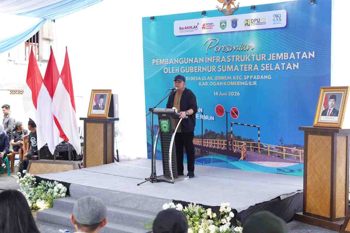 Gubernur Herman Deru Resmikan Empat Jembatan Strategis untuk Percepat Akses Wilayah di Ogan Komering Ilir