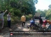 Jalan Rusak Lintas Sekayu–PALI Mulai Diperbaiki, Pemkab Muba Gandeng Swasta