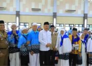Jemaah Haji Kloter Pertama Embarkasi Palembang Tiba