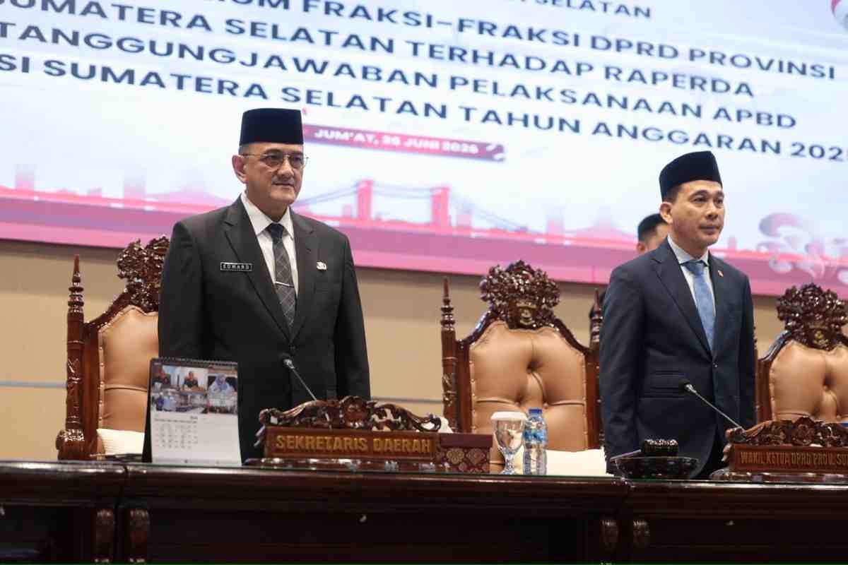 Kawal Raperda APBD 2025, Sekda dan Kepala OPD Sumsel Serap Masukan Fraksi DPRD