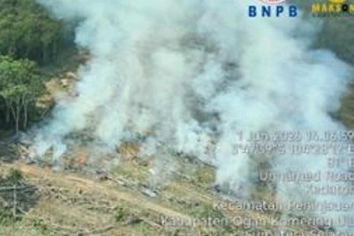 Lima Titik Api Karhutla Mulai Kepung Sumatera Selatan