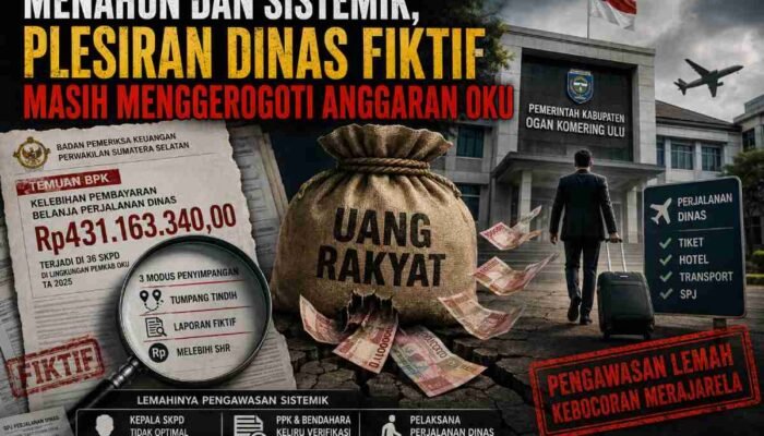 Menahun dan Sistemik, Plesiran Dinas Fiktif Masih Menggerogoti Anggaran OKU
