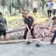 Menambal Asa di Jalur Poros, Sinergi Warga dan Swasta Perbaiki Jalan Penghubung Muba