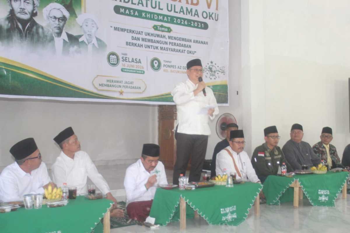 Menghadiri Konfercab PCNU, Wakil Bupati OKU Mengajak Ormas Keagamaan Memperkuat Kolaborasi Pembangunan Daerah