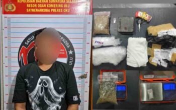 Paket Ekspedisi Lintas Provinsi Selundupkan Ganja dan Sabu di Baturaja