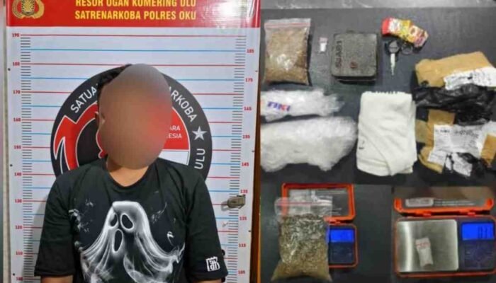Paket Ekspedisi Lintas Provinsi Selundupkan Ganja dan Sabu di Baturaja