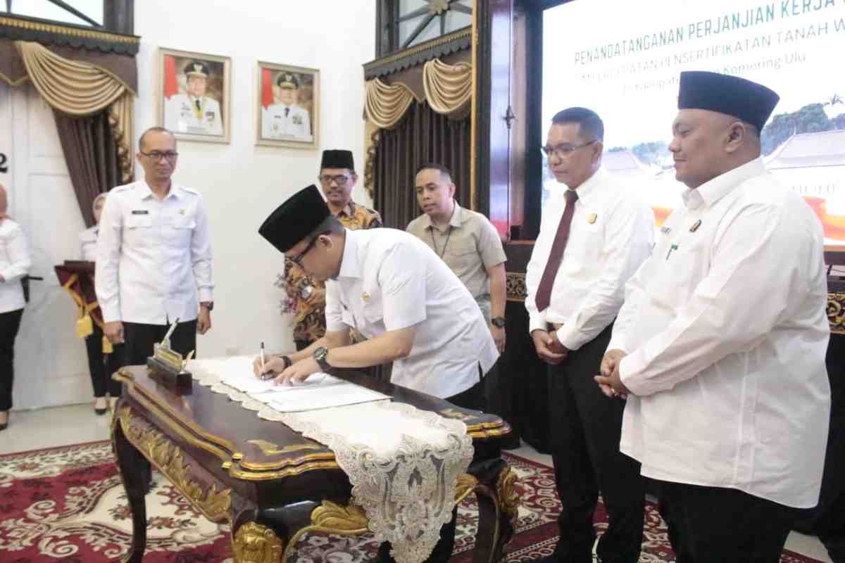 Pemkab OKU Gandeng Kejari dan BPN Percepat Sertifikasi Tanah Wakaf