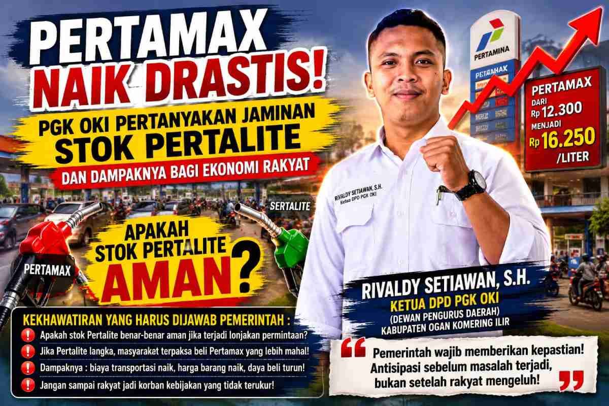 PGK OKI desak Pemkab dan Pertamina awasi SPBU di Ogan Komering Ilir pasca-kenaikan harga Pertamax guna antisipasi kelangkaan Pertalite.