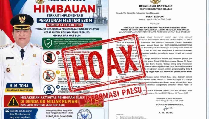 Surat Edaran Regulasi Migas Pencatut Nama Bupati di Musi Banyuasin Dipastikan Palsu