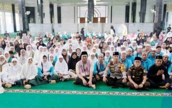Tangis Haru Warnai Kedatangan Jemaah Haji OKU Selatan di Masjid Agung Al-Muhtadin