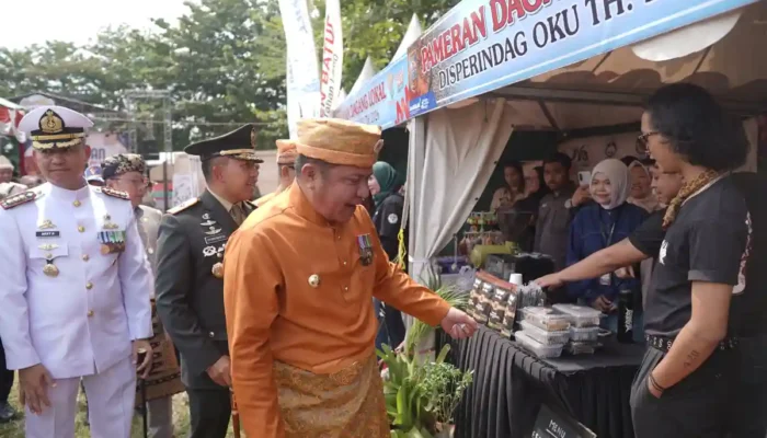 52 UMKM Ramaikan HUT OKU, Herman Deru: Jangan Punya Teknologi Tanpa Literasi