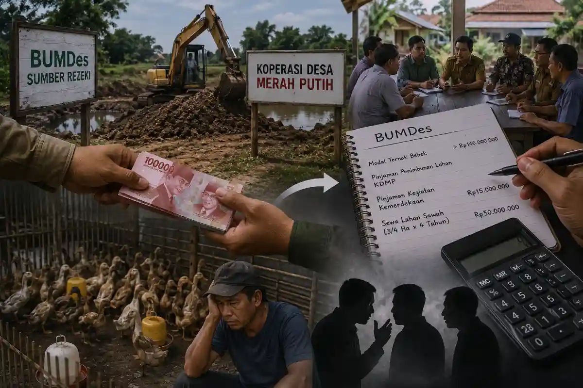 Dana BUMDes Dipinjam Desa, Penghentian Usaha Bebek Picu Perbedaan Versi