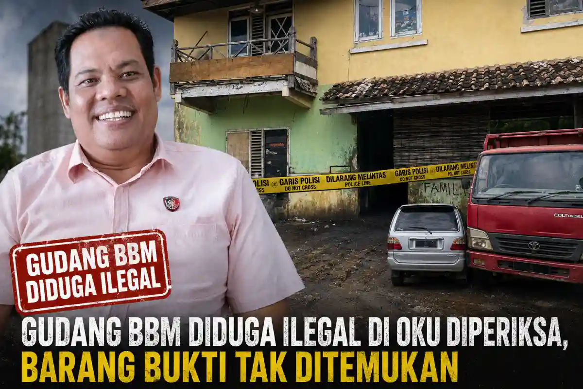 Gudang BBM Diduga Ilegal di OKU Diperiksa, Barang Bukti Tak Ditemukan