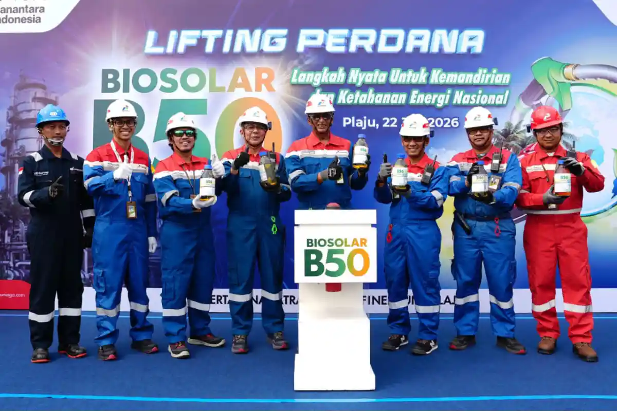 Implementasi Biosolar B50 Dimulai di Sumbagsel, Kilang Plaju Lakukan Penyaluran Perdana
