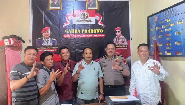 Kapolres OKU Sambangi Garda Prabowo, Tekankan Kemitraan Ormas Jaga Kamtibmas