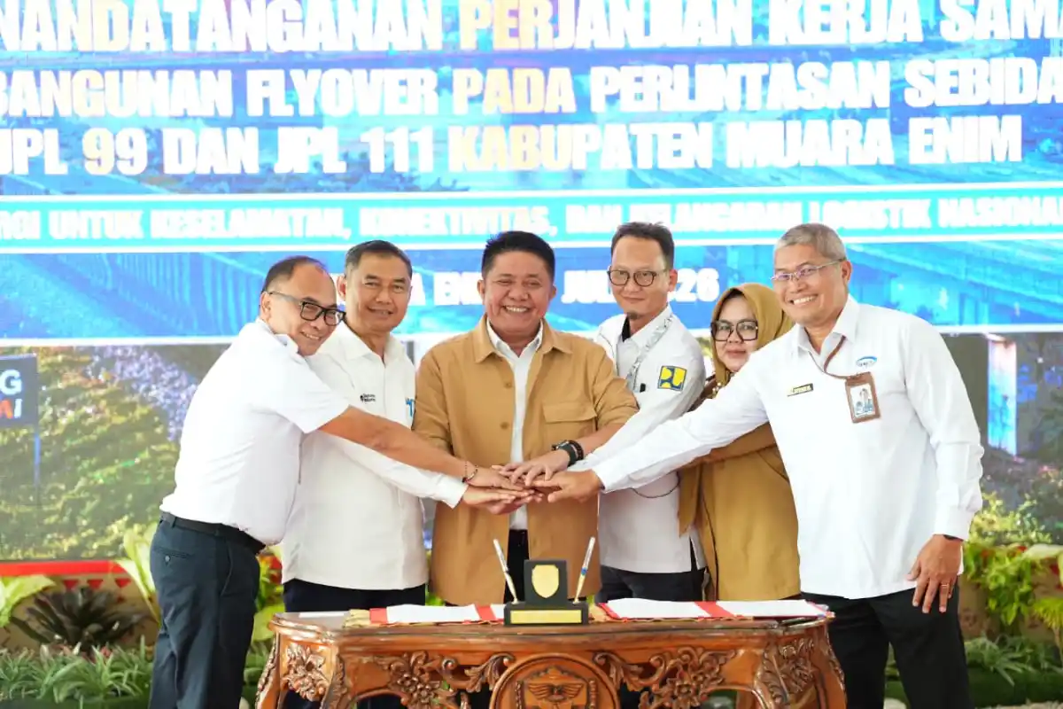Pemprov Sumsel dan Mitra Sepakati Pembangunan Empat Flyover di Muara Enim