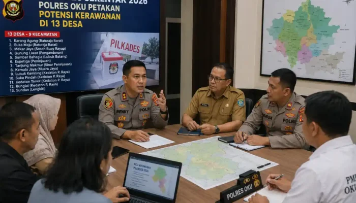 Pilkades Belum Dimulai, Polres OKU Mulai Petakan Potensi Kerawanan di 13 Desa