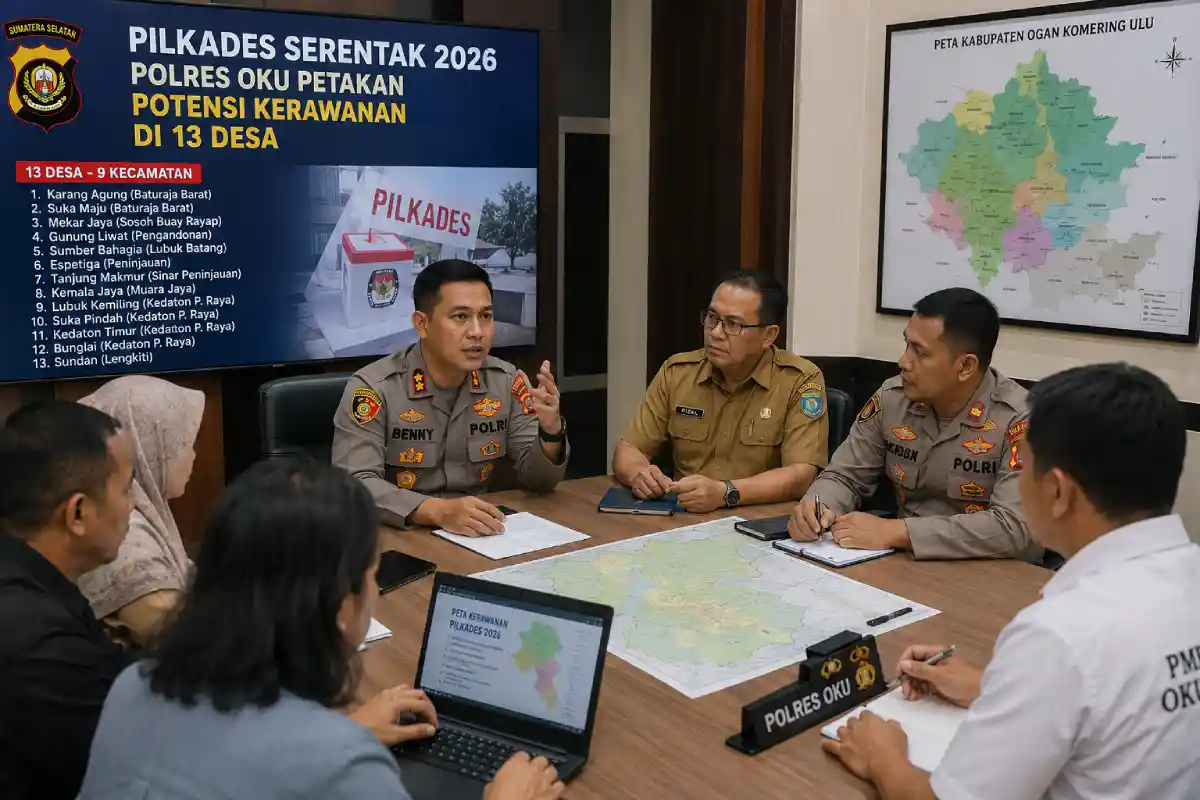 Pilkades Belum Dimulai, Polres OKU Mulai Petakan Potensi Kerawanan di 13 Desa