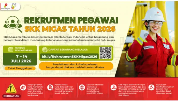SKK Migas Buka Rekrutmen Pegawai, Tersedia 35 Posisi untuk Lulusan S1